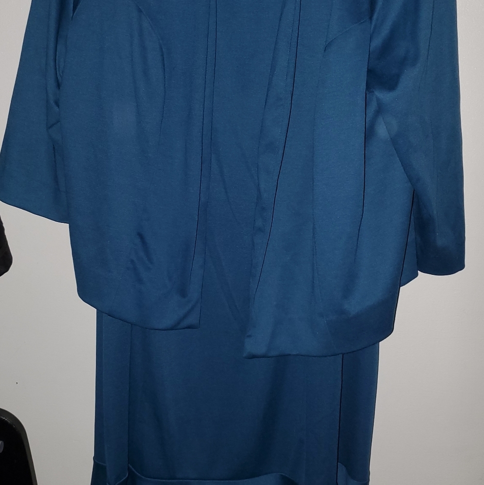 TEAL Jessica London 2pc jacket dress 22W